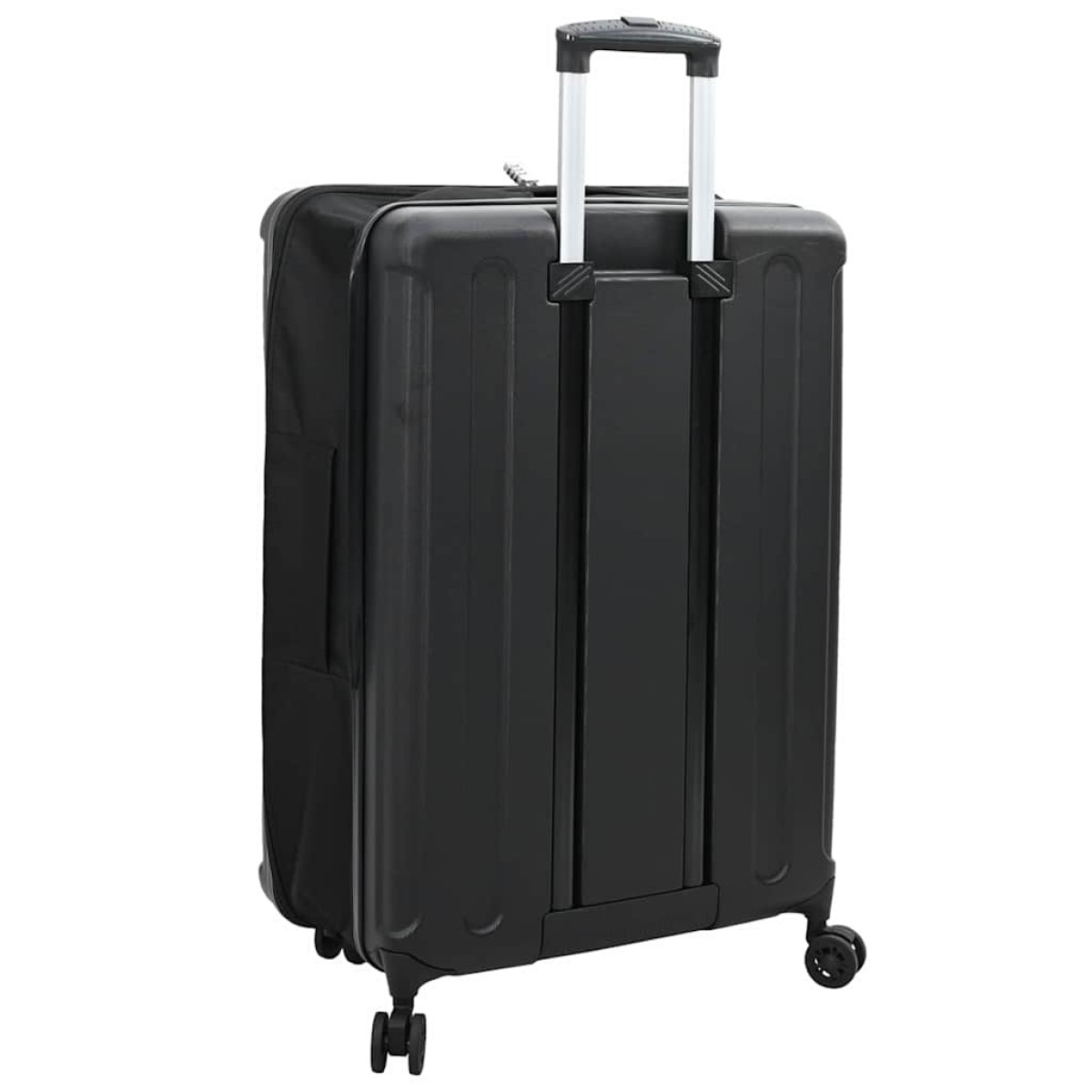 vidaXL Βαλίτσα με κλειδαριά Μαύρο 50 x 30 x 76 εκ. ΑΒΣ Πλαστικό