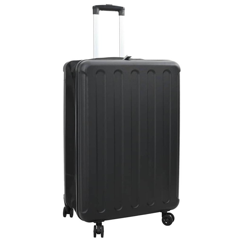 vidaXL Βαλίτσα με κλειδαριά Μαύρο 50 x 30 x 76 εκ. ΑΒΣ Πλαστικό
