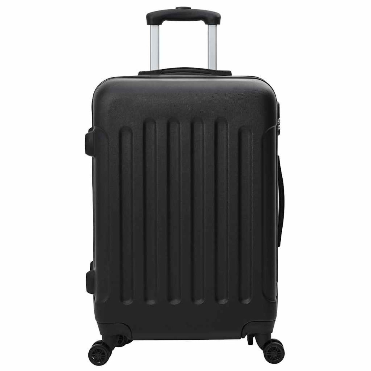 vidaXL Βαλίτσα με κλειδαριά 3 τμχ. Μαύρο 50 x 31 x 78 εκ ΑΒΣ Πλαστικό