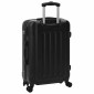vidaXL Βαλίτσα με κλειδαριά 3 τμχ. Μαύρο 50 x 31 x 78 εκ ΑΒΣ Πλαστικό