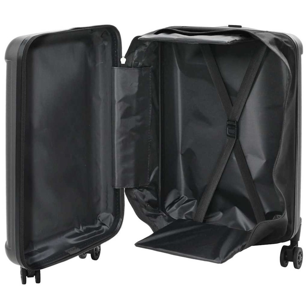 vidaXL Βαλίτσα Σκούρο γκρι 34 x 23 x 55.5 εκ. ΑΒΣ Πλαστικό