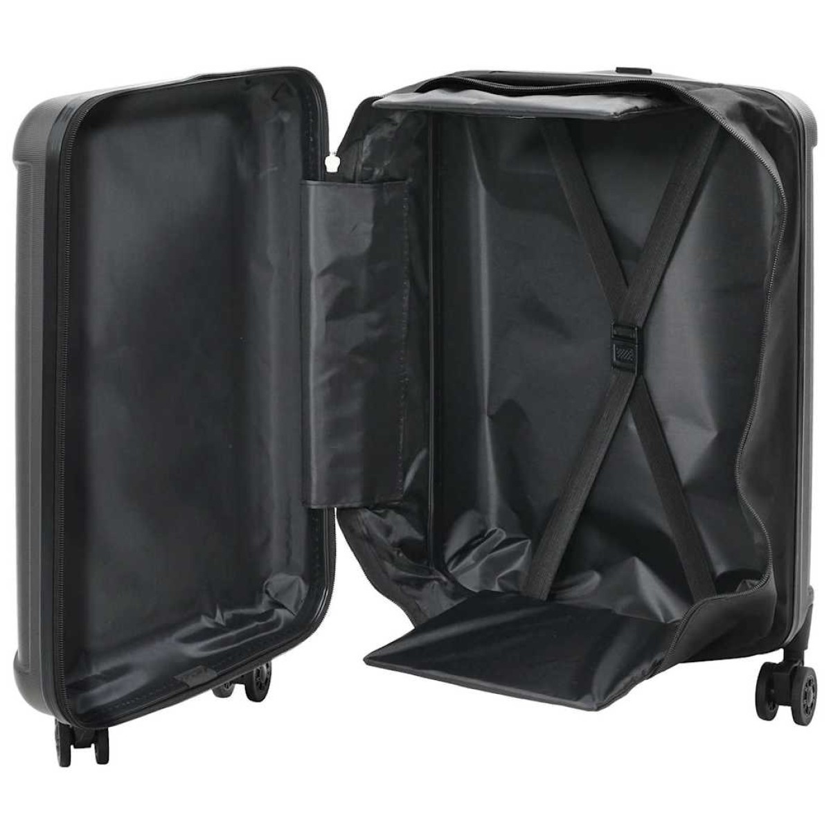 vidaXL Βαλίτσα Σκούρο γκρι 34 x 23 x 55.5 εκ. ΑΒΣ Πλαστικό