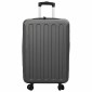 vidaXL Βαλίτσα με κλειδαριά Σκούρο γκρι 43 x 27 x 66 εκ. ΑΒΣ Πλαστικό