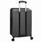 vidaXL Βαλίτσα με κλειδαριά Σκούρο γκρι 43 x 27 x 66 εκ. ΑΒΣ Πλαστικό