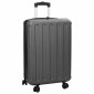 vidaXL Βαλίτσα με κλειδαριά Σκούρο γκρι 43 x 27 x 66 εκ. ΑΒΣ Πλαστικό