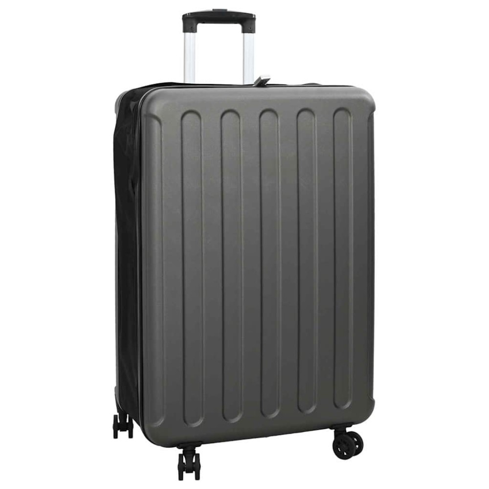 vidaXL Βαλίτσα με κλειδαριά Σκούρο γκρι 50 x 30 x 76 εκ. ΑΒΣ Πλαστικό
