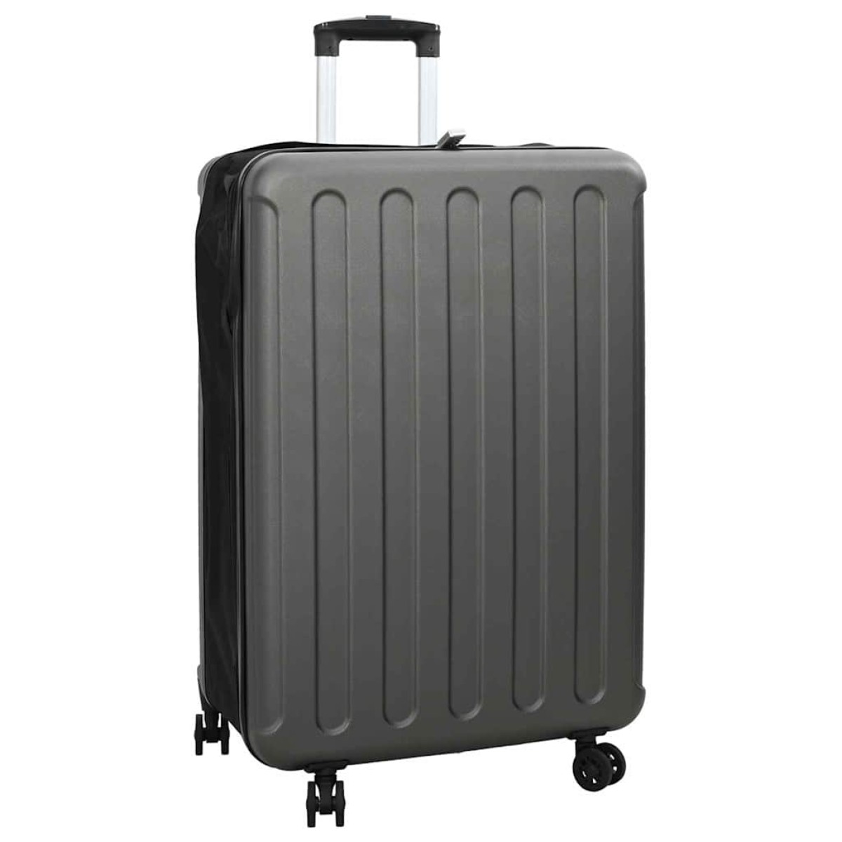 vidaXL Βαλίτσα με κλειδαριά Σκούρο γκρι 50 x 30 x 76 εκ. ΑΒΣ Πλαστικό