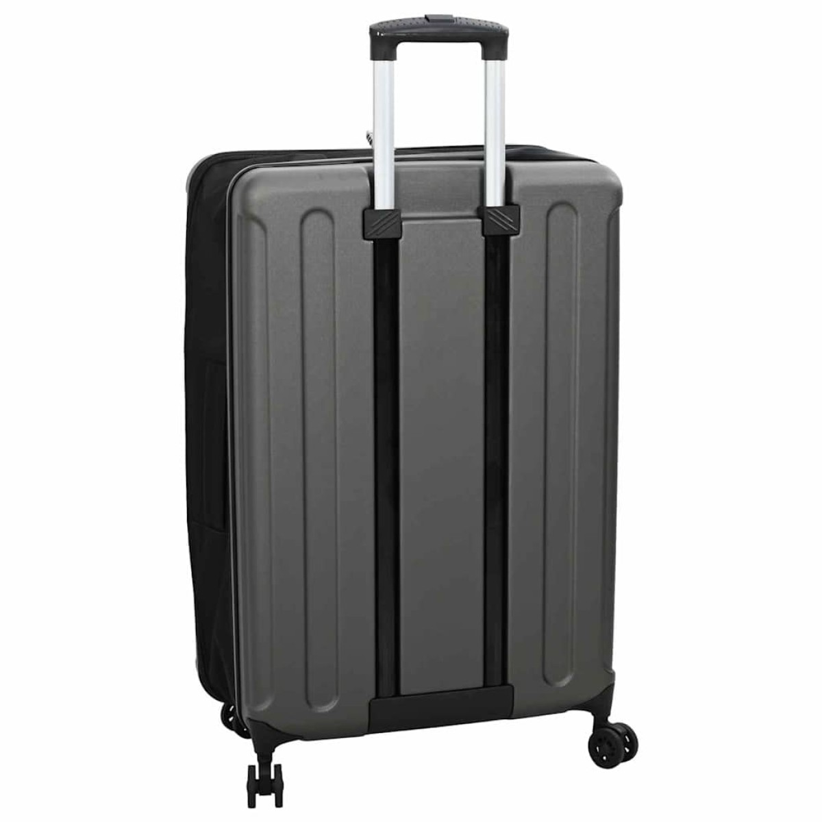 vidaXL Βαλίτσα με κλειδαριά Σκούρο γκρι 50 x 30 x 76 εκ. ΑΒΣ Πλαστικό