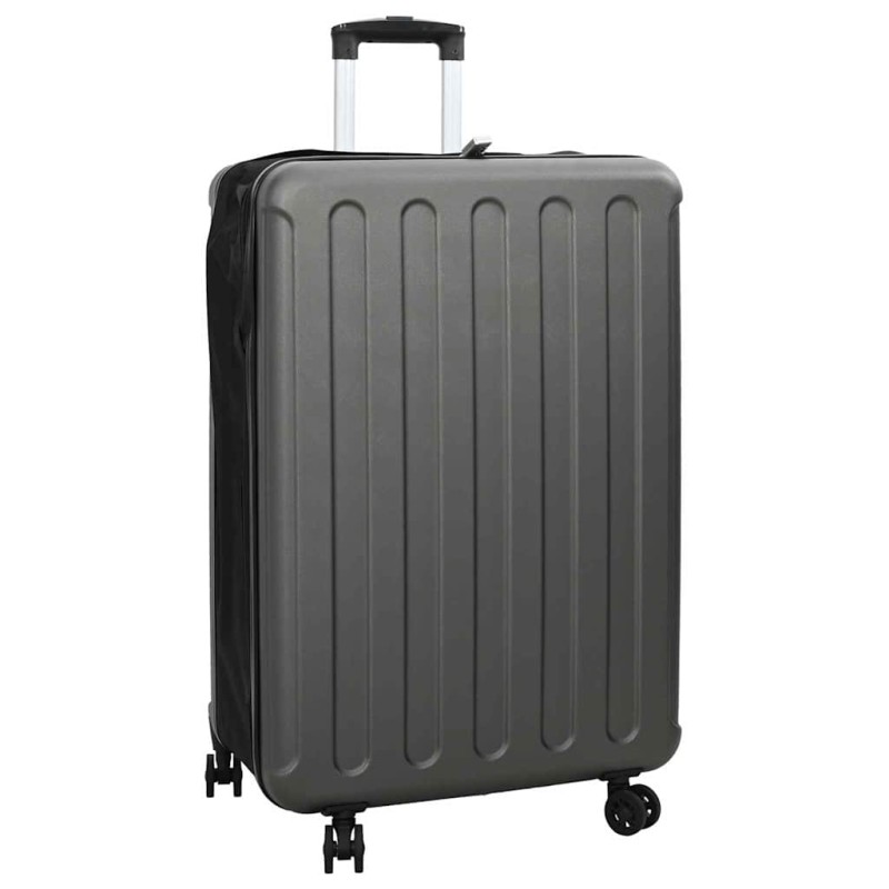 vidaXL Βαλίτσα με κλειδαριά Σκούρο γκρι 50 x 30 x 76 εκ. ΑΒΣ Πλαστικό