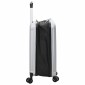 vidaXL Βαλίτσα με κλειδαριά Ασημί 34 x 23 x 55.5 εκ. ΑΒΣ Πλαστικό