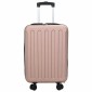 vidaXL Βαλίτσα με κλειδαριά ροζ χρυσό 34 x 23 x 55.5 εκ. ΑΒΣ Πλαστικό