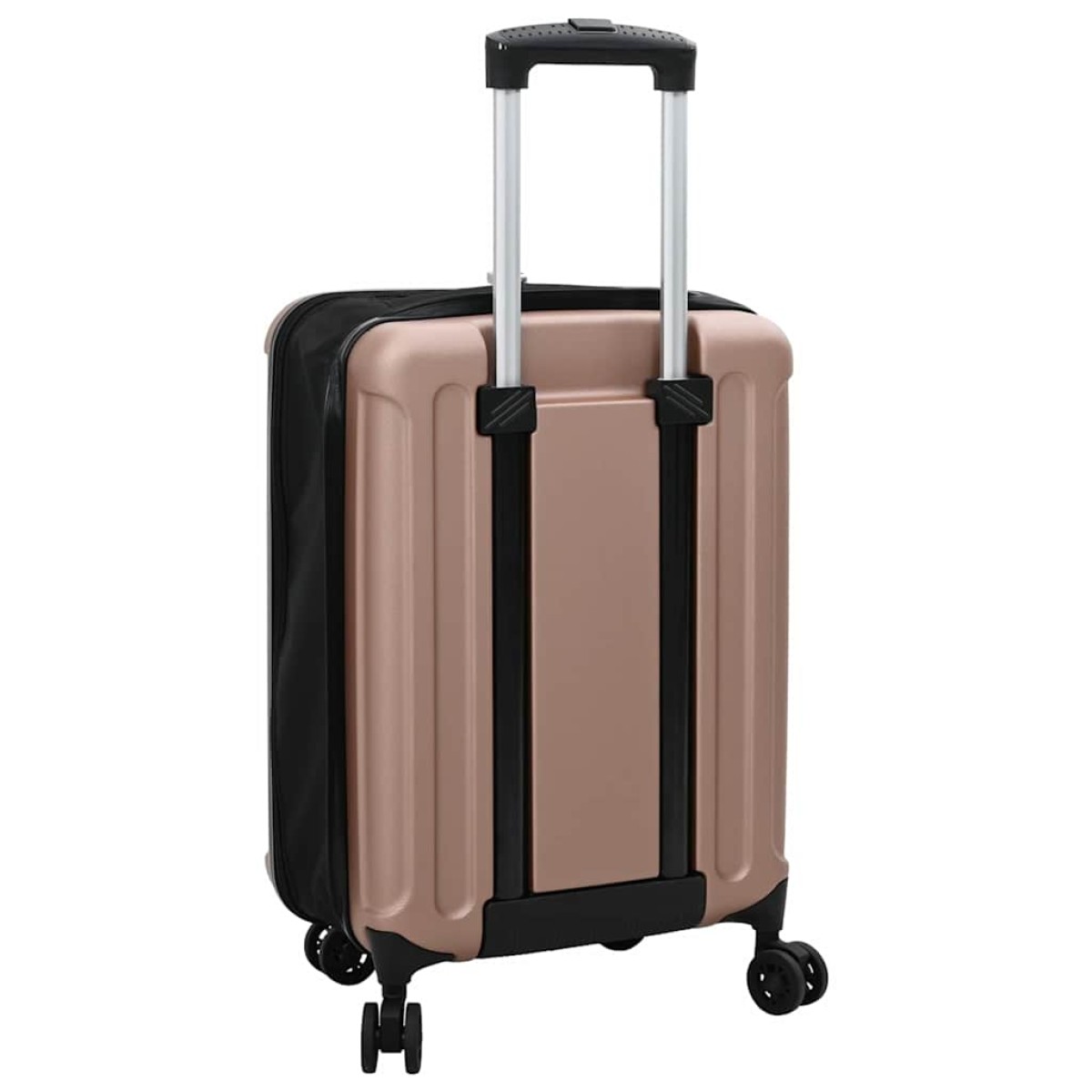 vidaXL Βαλίτσα με κλειδαριά ροζ χρυσό 34 x 23 x 55.5 εκ. ΑΒΣ Πλαστικό