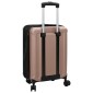 vidaXL Βαλίτσα με κλειδαριά ροζ χρυσό 34 x 23 x 55.5 εκ. ΑΒΣ Πλαστικό