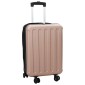 vidaXL Βαλίτσα με κλειδαριά ροζ χρυσό 34 x 23 x 55.5 εκ. ΑΒΣ Πλαστικό