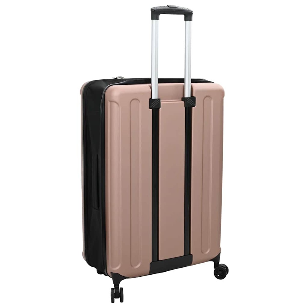 vidaXL Βαλίτσα με κλειδαριά ροζ χρυσό 50 x 30 x 76 εκ. ΑΒΣ Πλαστικό
