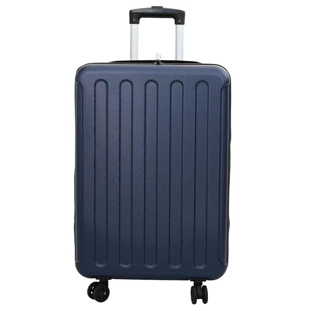 vidaXL Βαλίτσα με κλειδαριά Σκούρο Μπλε 43 x 27 x 66 εκ. ΑΒΣ Πλαστικό