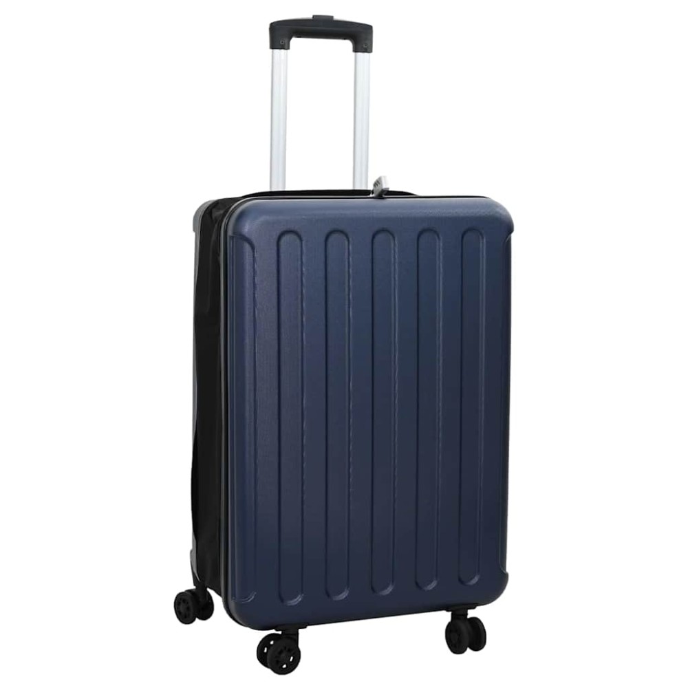vidaXL Βαλίτσα με κλειδαριά Σκούρο Μπλε 43 x 27 x 66 εκ. ΑΒΣ Πλαστικό
