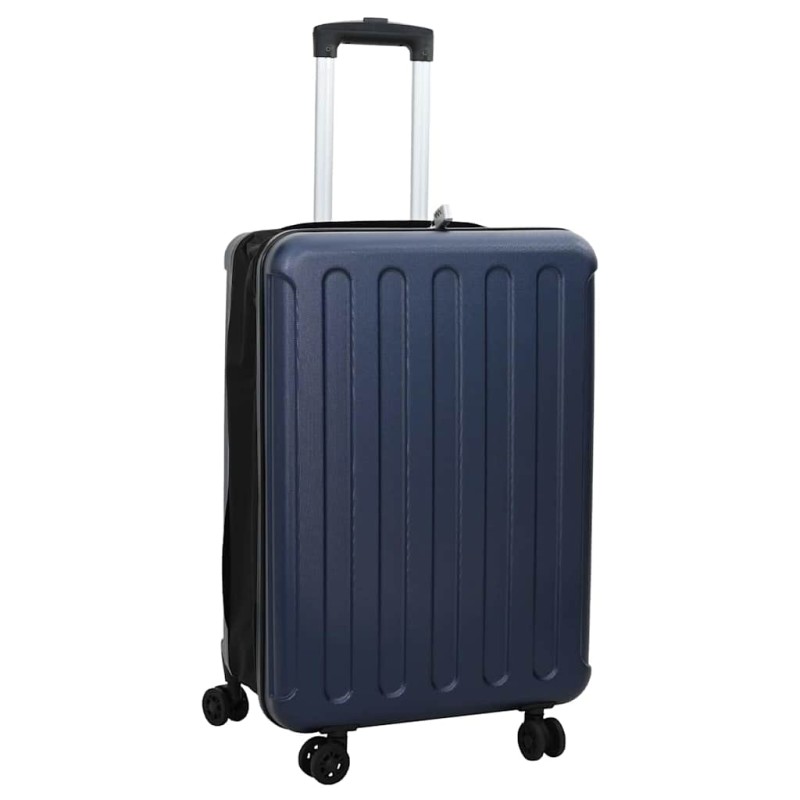 vidaXL Βαλίτσα με κλειδαριά Σκούρο Μπλε 43 x 27 x 66 εκ. ΑΒΣ Πλαστικό