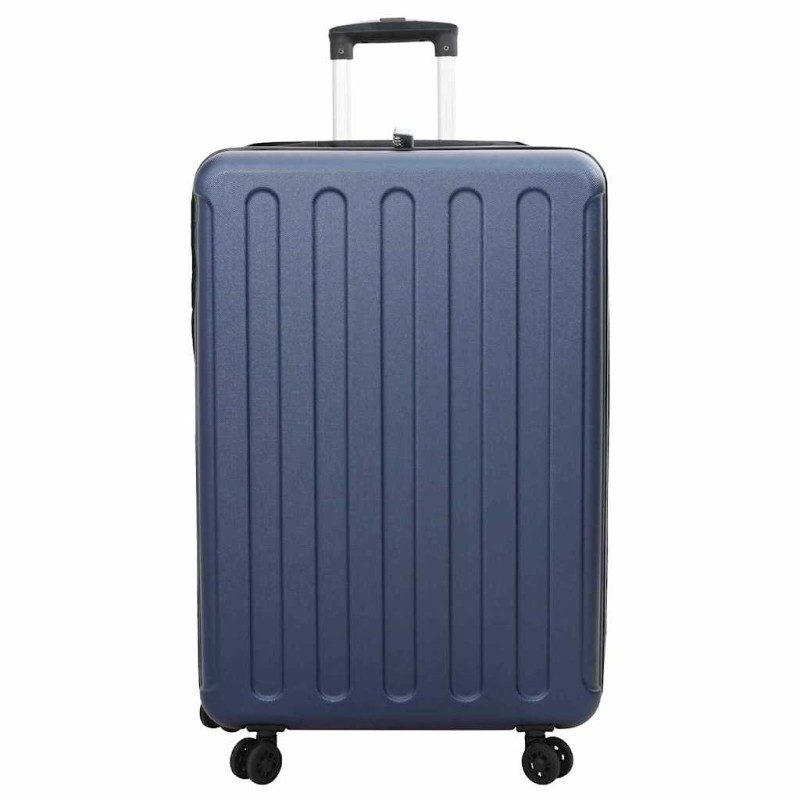 vidaXL Βαλίτσα με κλειδαριά Σκούρο Μπλε 50 x 30 x 76 εκ. ΑΒΣ Πλαστικό