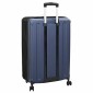 vidaXL Βαλίτσα με κλειδαριά Σκούρο Μπλε 50 x 30 x 76 εκ. ΑΒΣ Πλαστικό