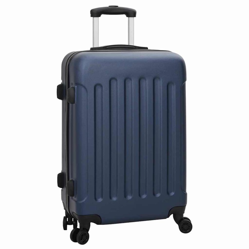 vidaXL Βαλίτσα 3 τμχ. Σκούρο Μπλε 50 x 31 x 78 εκ ΑΒΣ Πλαστικό