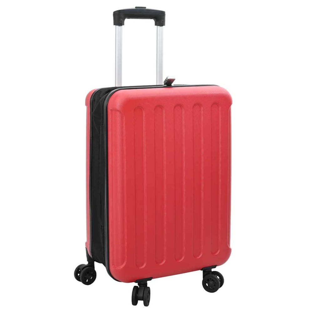 vidaXL Βαλίτσα με κλειδαριά Κόκκινο 43 x 27 x 66 εκ. ΑΒΣ Πλαστικό