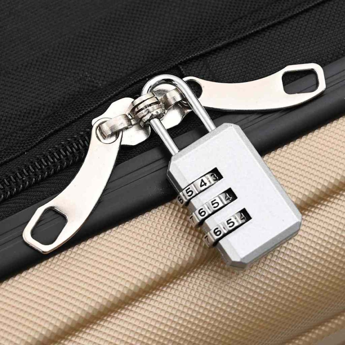 vidaXL Βαλίτσα με κλειδαριά Μπρονζέ 34 x 23 x 55.5 εκ. ΑΒΣ Πλαστικό