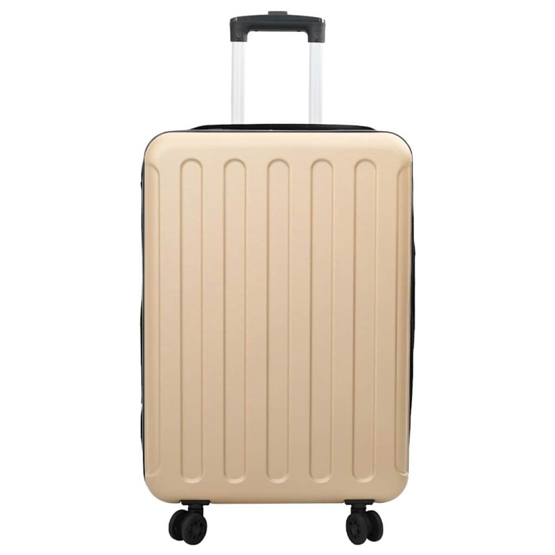 vidaXL Βαλίτσα με κλειδαριά Μπρονζέ 43 x 27 x 66 εκ. ΑΒΣ Πλαστικό