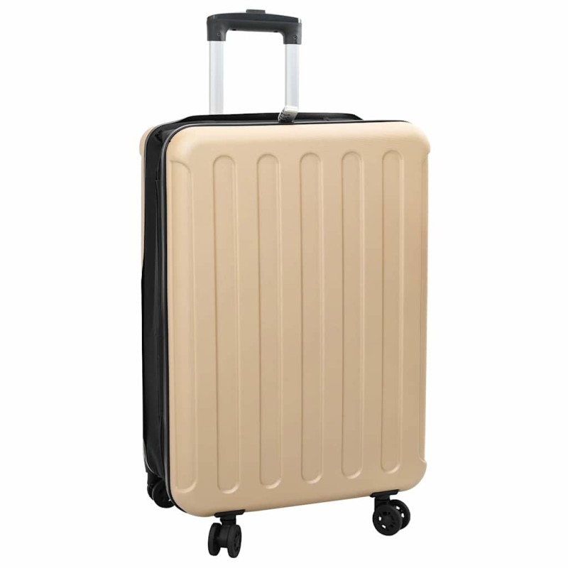 vidaXL Βαλίτσα με κλειδαριά Μπρονζέ 43 x 27 x 66 εκ. ΑΒΣ Πλαστικό