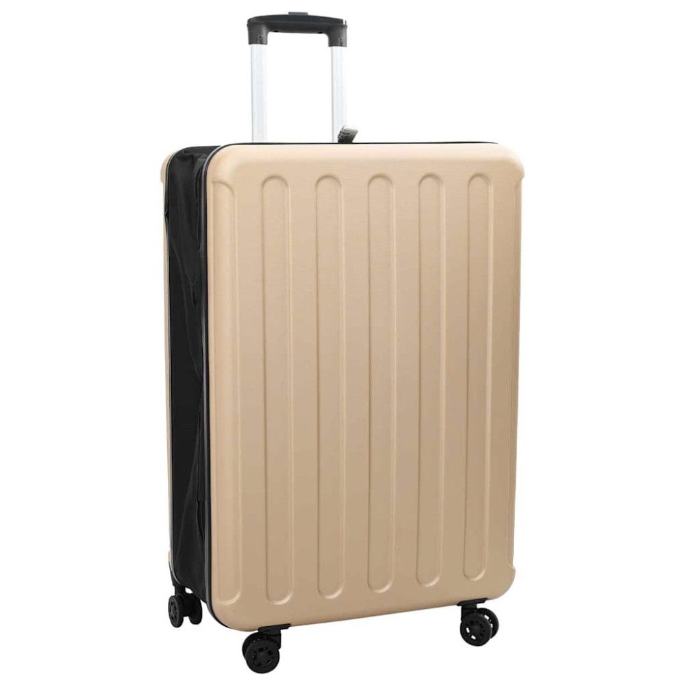 vidaXL Βαλίτσα με κλειδαριά Μπρονζέ 50 x 30 x 76 εκ. ΑΒΣ Πλαστικό
