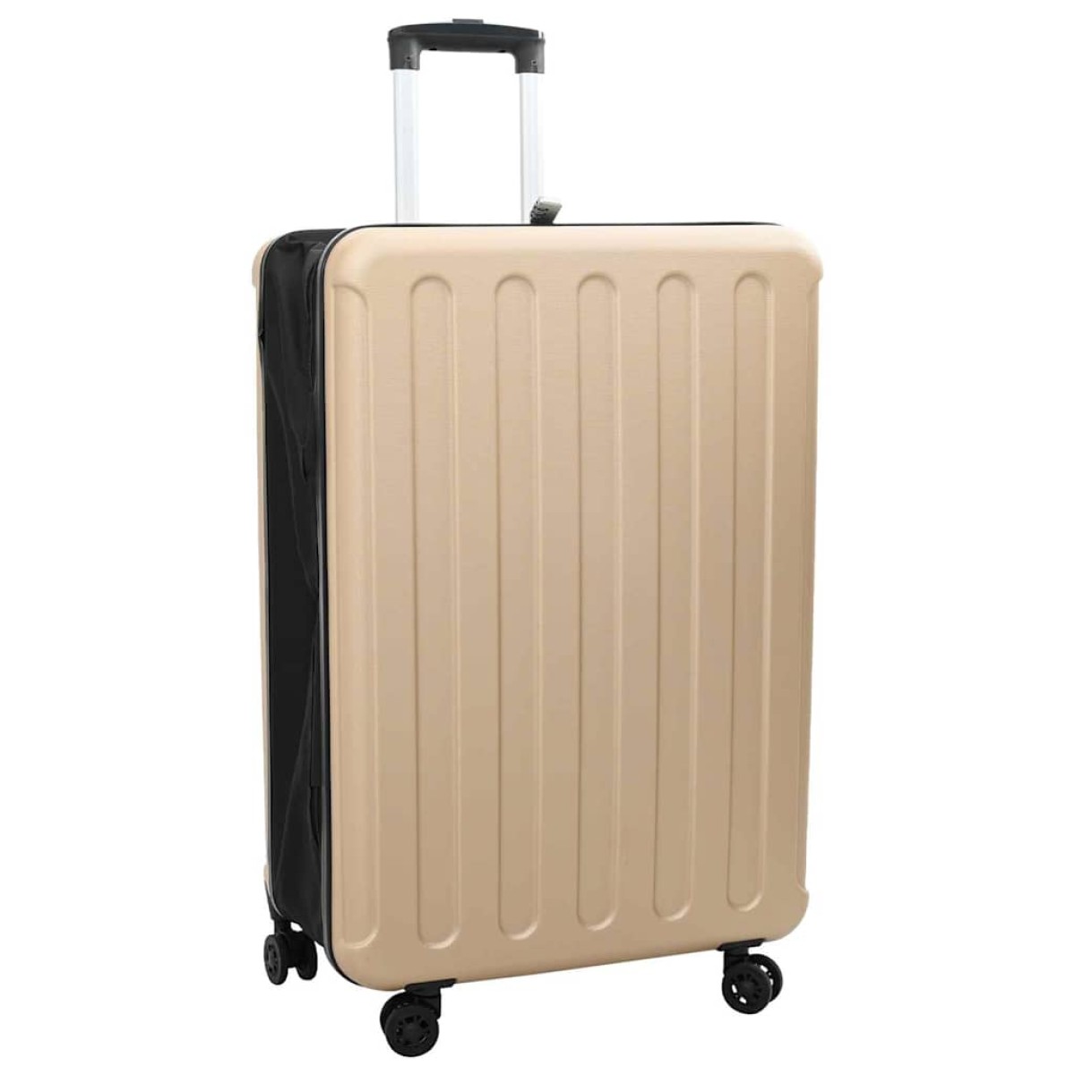 vidaXL Βαλίτσα με κλειδαριά Μπρονζέ 50 x 30 x 76 εκ. ΑΒΣ Πλαστικό