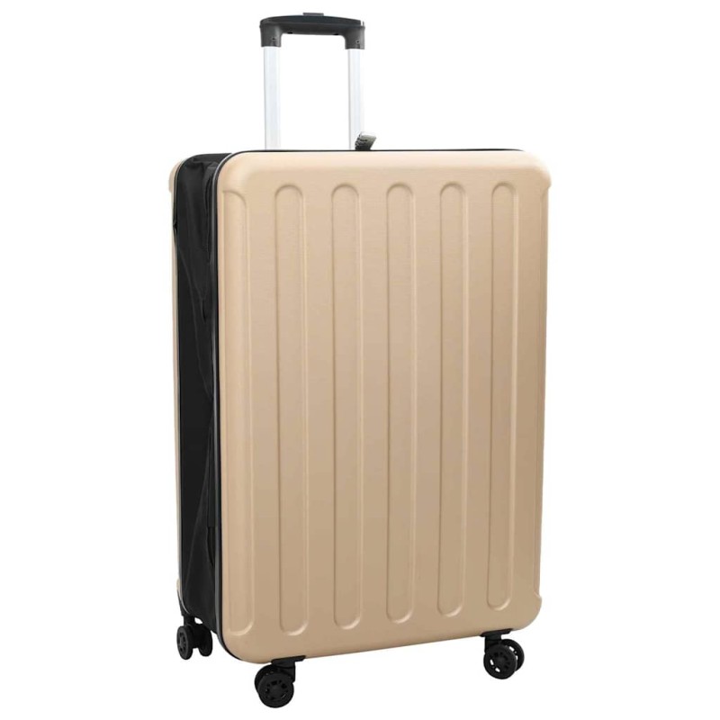 vidaXL Βαλίτσα με κλειδαριά Μπρονζέ 50 x 30 x 76 εκ. ΑΒΣ Πλαστικό