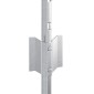 vidaXL Ενσωματωμένος Πόλος Φράχτη 5 τεμ. Ασημί 120 cm