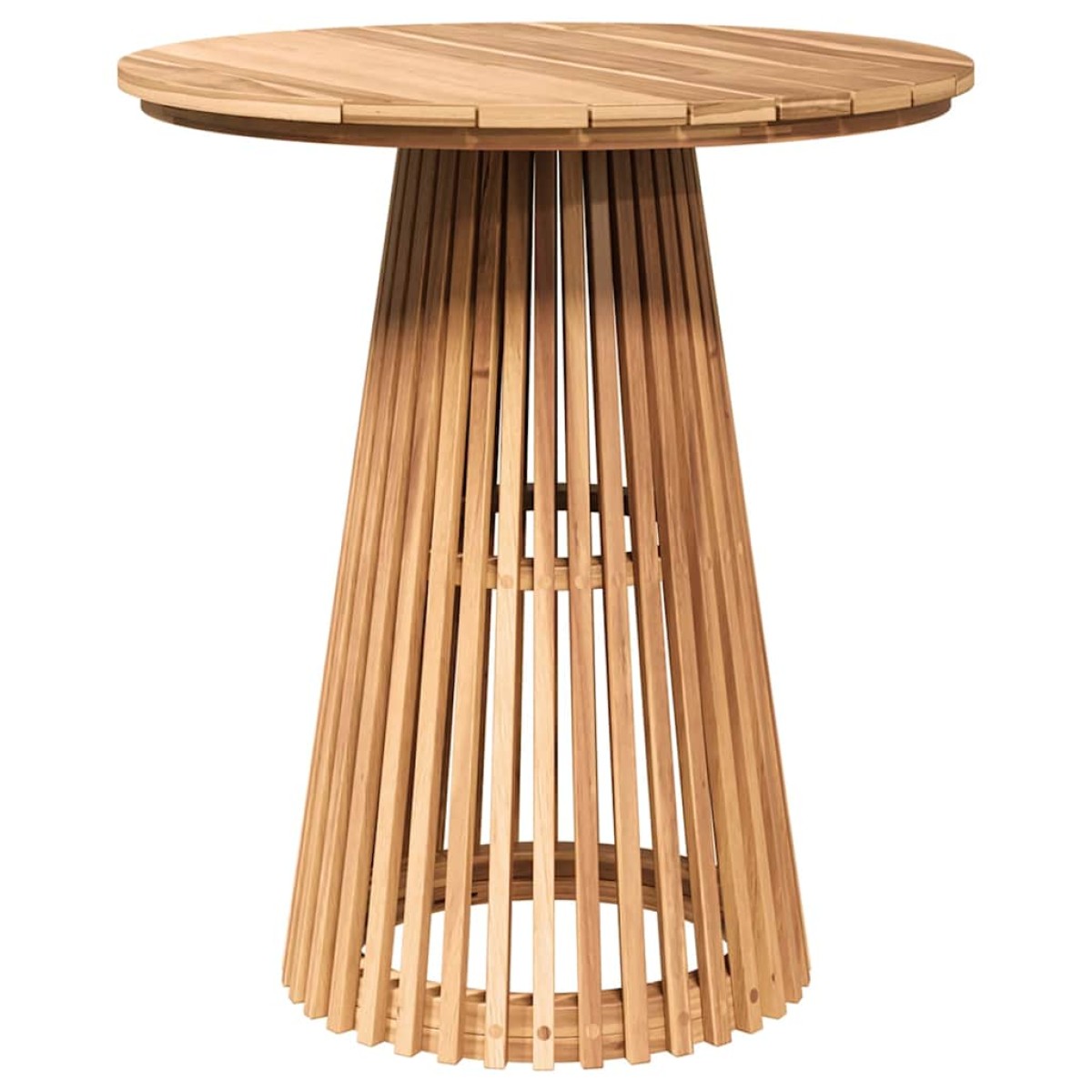 vidaXL Τραπεζάκι Πλευράς Καφέ 70 x 70 x 75 cm Στερεό Ξύλο Τίκ