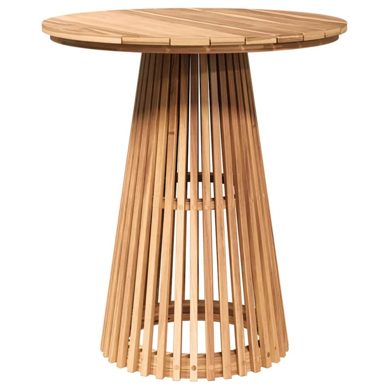 vidaXL Τραπεζάκι Πλευράς Καφέ 70 x 70 x 75 cm Στερεό Ξύλο Τίκ