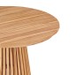 vidaXL Τραπεζάκι Πλευράς Καφέ 70 x 70 x 75 cm Στερεό Ξύλο Τίκ