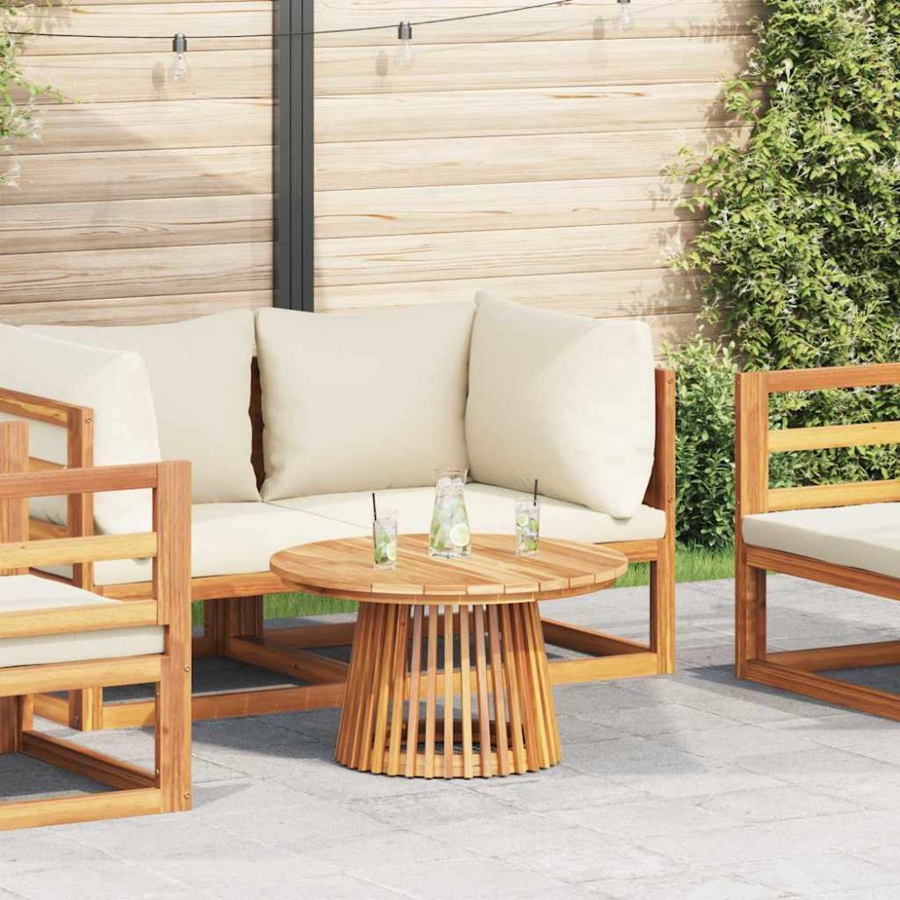 vidaXL Τραπεζάκι Πλευράς Καφέ 70 x 70 x 40 εκ Στερεό Ξύλο Τίκ