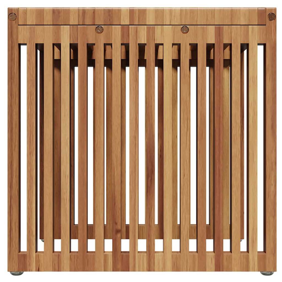 vidaXL Πλευρικό Τραπέζι Κήπου Καφέ 45 x 45,5 x 45,5 εκ Στερεό Ξύλο Τίκ