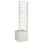 vidaXL Κηποτινάκι με Τρέλα Λευκό 36 x 36 x 140 εκ. PP