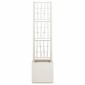 vidaXL Κηποτινάκι με Τρέλα Λευκό 36 x 36 x 140 εκ. PP
