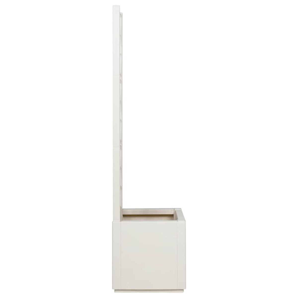 vidaXL Κηποτινάκι με Τρέλα Λευκό 36 x 36 x 140 εκ. PP