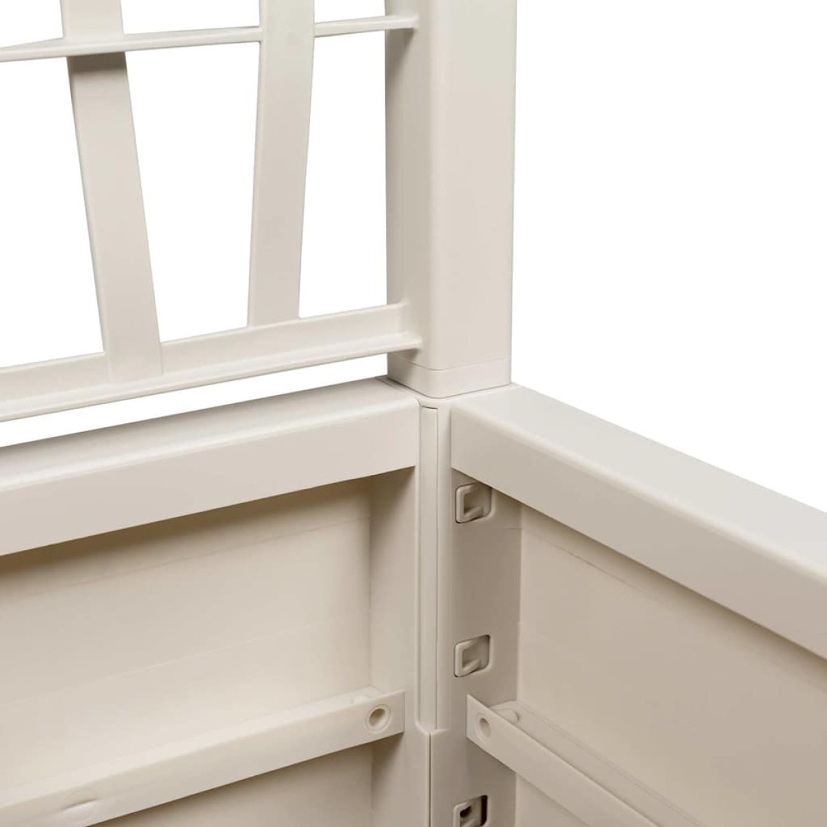 vidaXL Κηποτινάκι με Τρέλα Λευκό 36 x 36 x 140 εκ. PP