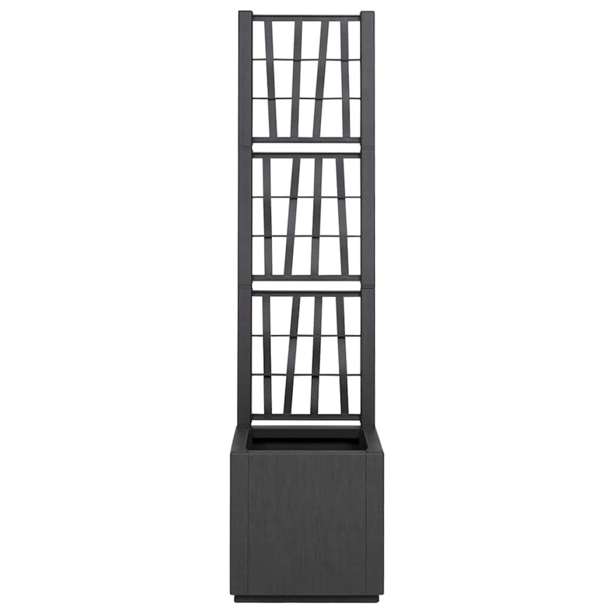 vidaXL Κηποτινάκι με Τρέλα Σκούρο Γκρι 36 x 36 x 140 εκ. PP