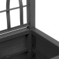 vidaXL Κηποτινάκι με Τρέλα Σκούρο Γκρι 36 x 36 x 140 εκ. PP