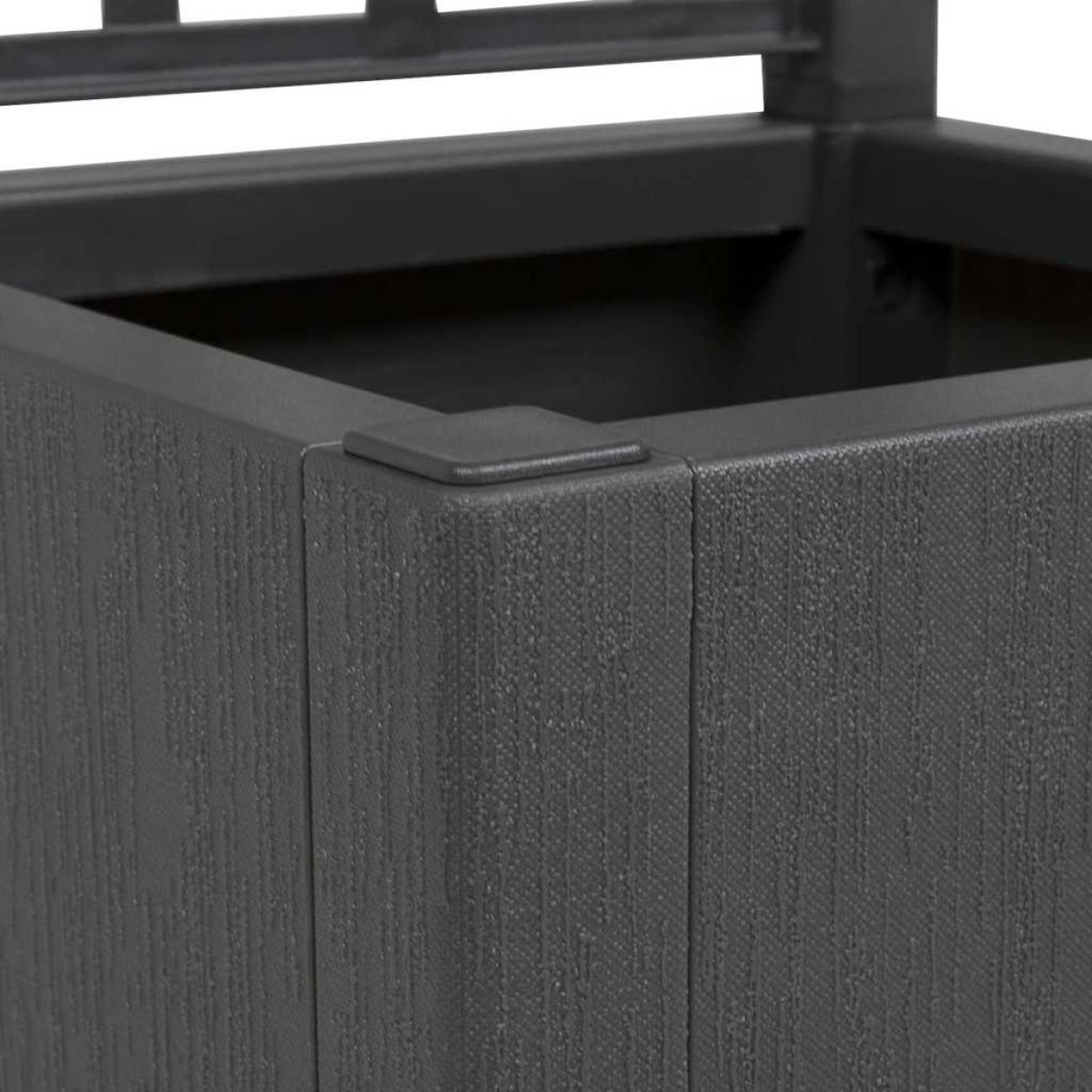 vidaXL Κηποτινάκι με Τρέλα Σκούρο Γκρι 36 x 36 x 140 εκ. PP