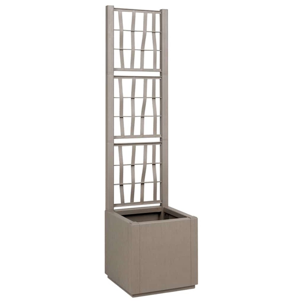 vidaXL Κηποτινάκι με Τρέλα Ανοιχτό καφέ 36 x 36 x 140 εκ. PP
