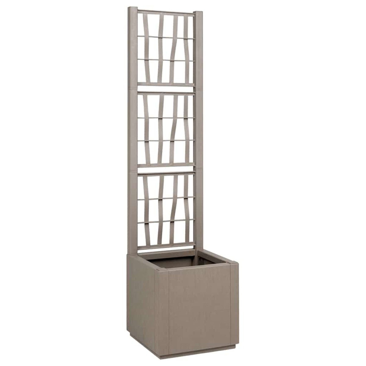 vidaXL Κηποτινάκι με Τρέλα Ανοιχτό καφέ 36 x 36 x 140 εκ. PP