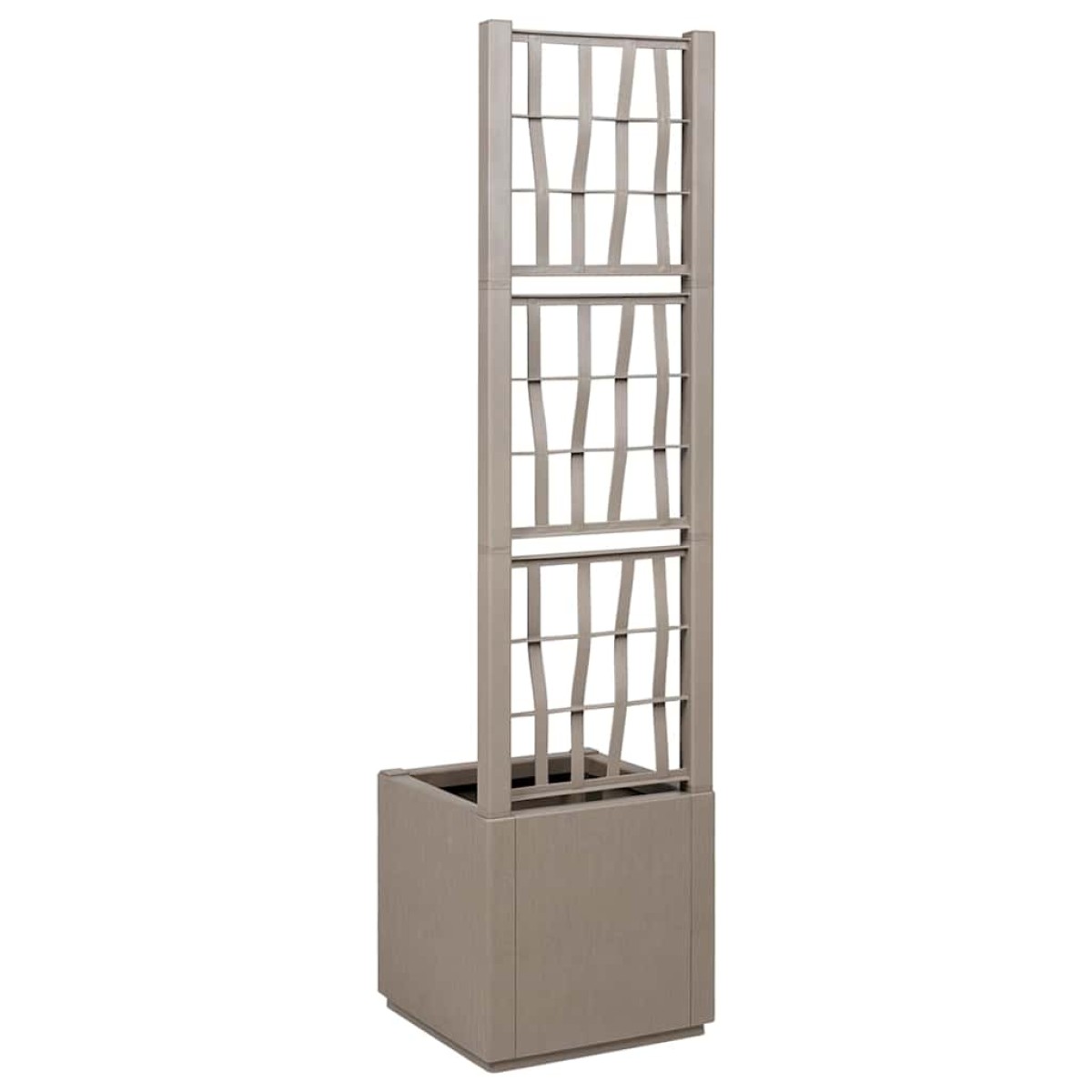 vidaXL Κηποτινάκι με Τρέλα Ανοιχτό καφέ 36 x 36 x 140 εκ. PP