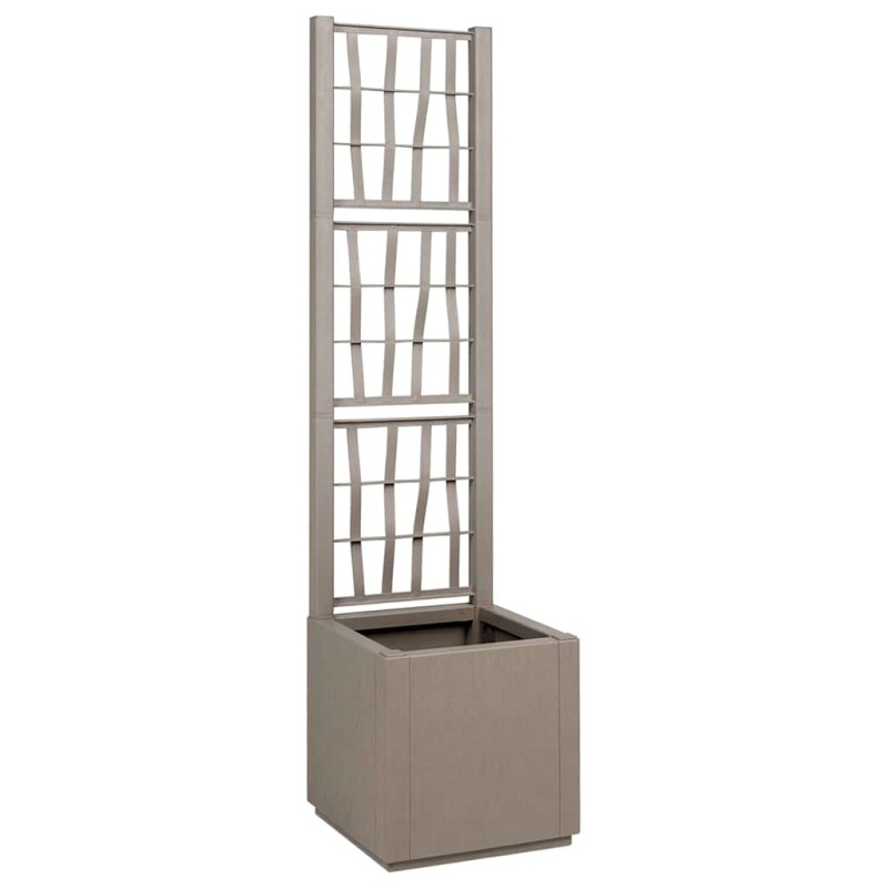 vidaXL Κηποτινάκι με Τρέλα Ανοιχτό καφέ 36 x 36 x 140 εκ. PP