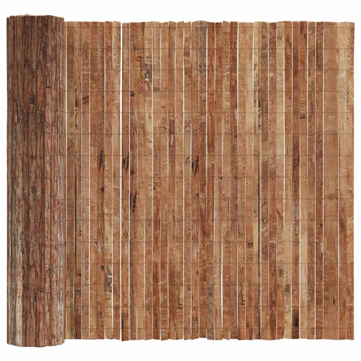 vidaXL Φράχτης από φλοιό δέντρου 400 x 125cm Φλοιός Καφέ